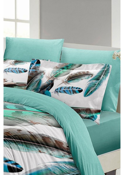 Doğal Pamuk Çift Kişilik 3D Digital New Feather Nevresim Takımı modelleri