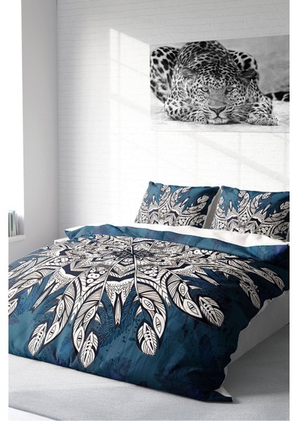 Doğal Pamuk Çift Kişilik 3D Digital Ethnic Mandala3 Nevresim Takımı fiyatları