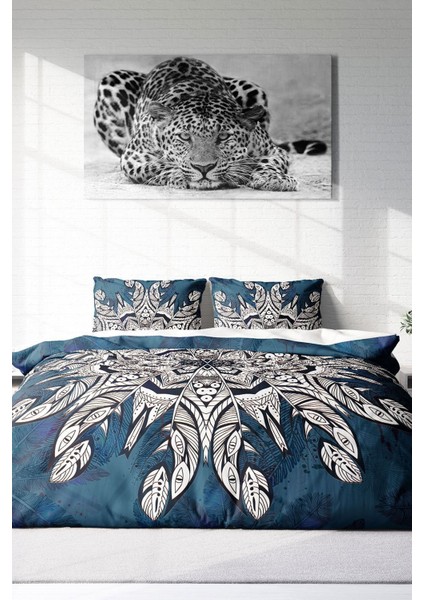 Doğal Pamuk Çift Kişilik 3D Digital Ethnic Mandala3 Nevresim Takımı modelleri