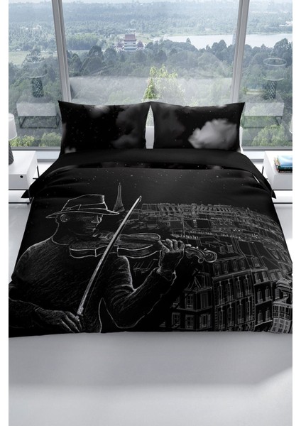 City 3D Pamuk Saten Çift Kişilik Nevresim Takımı fiyatları