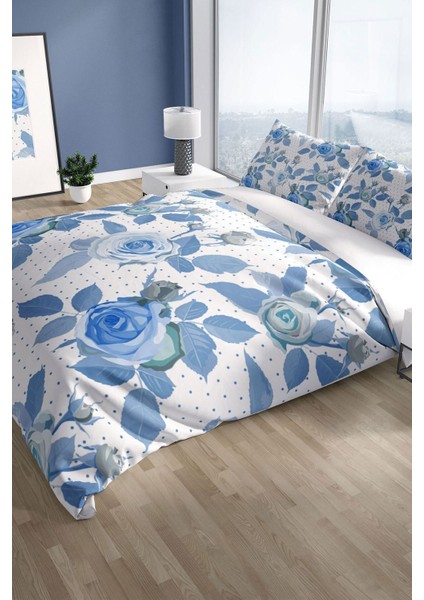 Bluerose 3D Pamuk Saten Çift Kişilik Nevresim Seti Nevresim Takımı