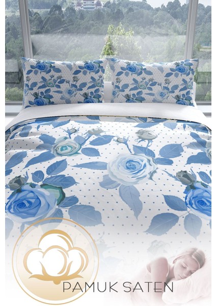 Bluerose 3D Pamuk Saten Çift Kişilik Nevresim Seti Nevresim Takımı fırsatları