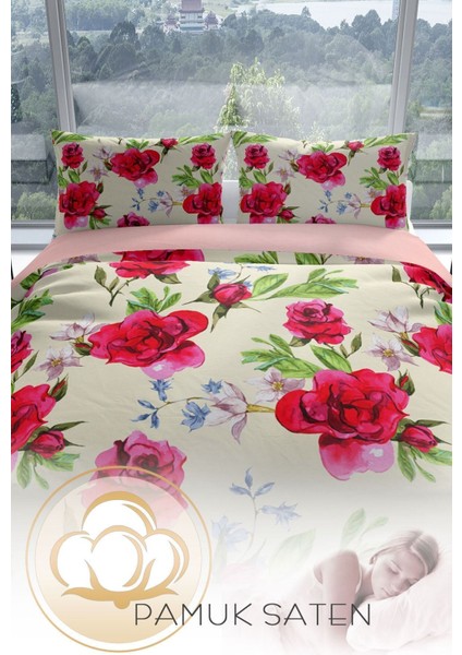 Aqua 3D Pamuk Saten Çift Kişilik Nevresim Seti Nevresim Takımı fırsatları