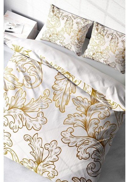 Doğal Pamuk Çift Kişilik 3D Digital Osmanlı Vıı Nevresim Takımı