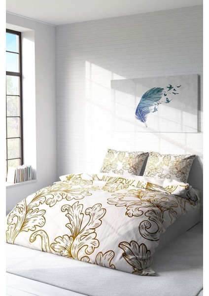 Doğal Pamuk Çift Kişilik 3D Digital Osmanlı Vıı Nevresim Takımı fiyatları