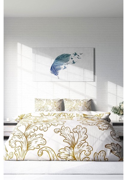 Doğal Pamuk Çift Kişilik 3D Digital Osmanlı Vıı Nevresim Takımı modelleri