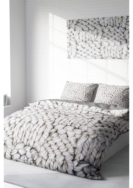 Çift Kişilik Sık Dokuma Pamuk Saten 3D Özel Tasarım Örgü4 Nevresim Takımı fiyatları