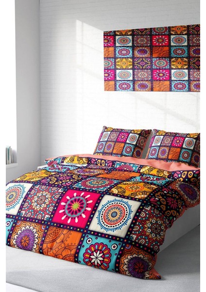 Çift Kişilik Sık Dokuma Pamuk Saten 3D Özel Tasarım Nakkaş Nevresim Takımı fiyatları