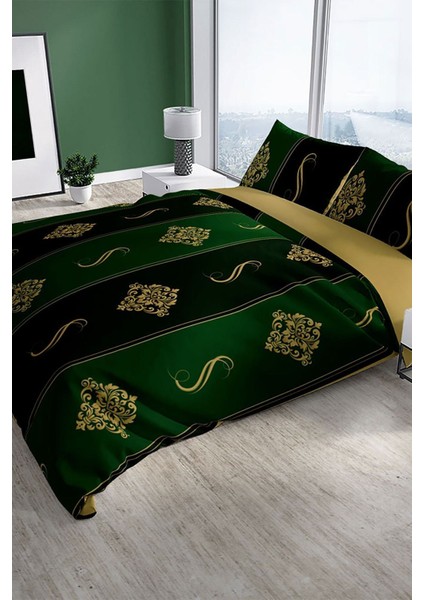 Damascus 3D Pamuk Saten Çift Kişilik Nevresim Seti Nevresim Takımı