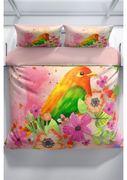 Birdnest 3D Pamuk Saten Çift Kişilik Nevresim Takımı modelleri