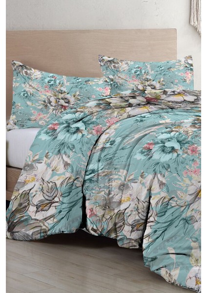 Çift Kişilik Sık Dokuma Pamuk Saten 3D Özel Tasarım Floral Desing Luxury Nevresim Takımı fırsatları