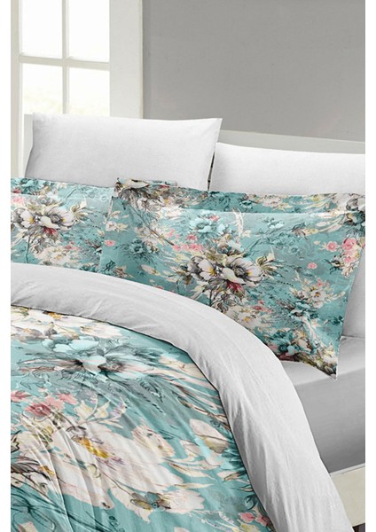 Çift Kişilik Sık Dokuma Pamuk Saten 3D Özel Tasarım Floral Desing Luxury Nevresim Takımı indirimleri