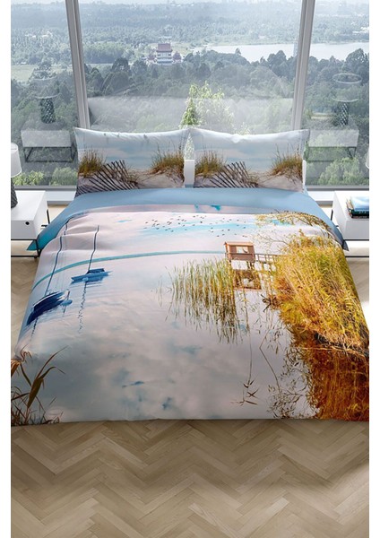 Reeds 3D Pamuk Saten Çift Kişilik Nevresim Seti Nevresim Takımı fiyatları