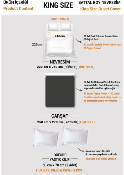 3D Pamuk Saten Çift Kişilik Nevresim Takımı indirimleri