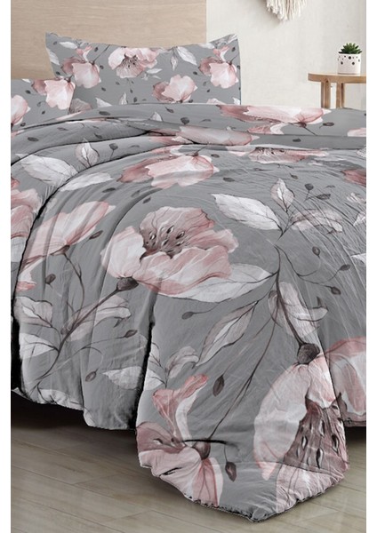 Gray Rose Çift Kişilik 3D Pamuk Saten Nevresim Takımı indirimleri