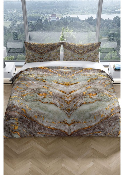 Marble 3D Pamuk Saten Çift Kişilik Nevresim Seti Nevresim Takımı fiyatları