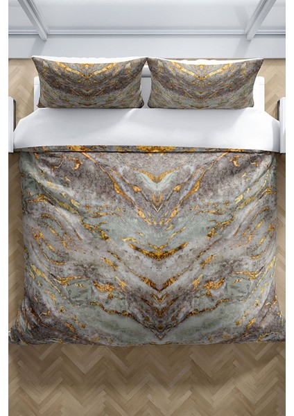 Marble 3D Pamuk Saten Çift Kişilik Nevresim Seti Nevresim Takımı modelleri