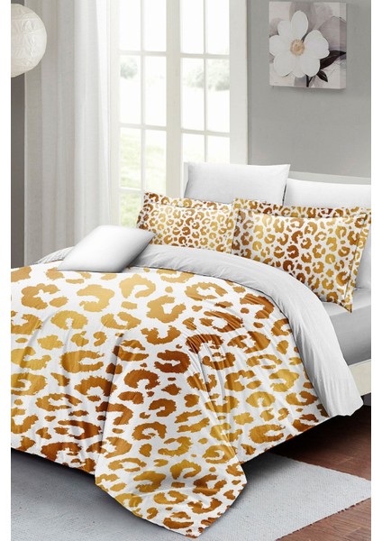 Çift Kişilik Sık Dokuma Pamuk Saten 3D Özel Tasarım Gold Tiny Nevresim Takımı fiyatları