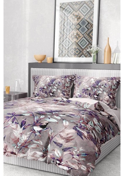 Pamuk Saten Lastikli Çarşaf Deluxe Koleksiyon Çift Kişilik 3D Bird Nevresim Takımı fiyatları