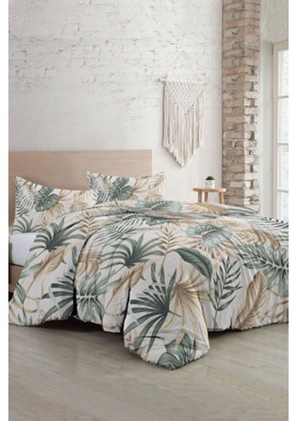 Pamuklu Çift Kişilik Natura Botanik Nevresim Takımı fiyatları