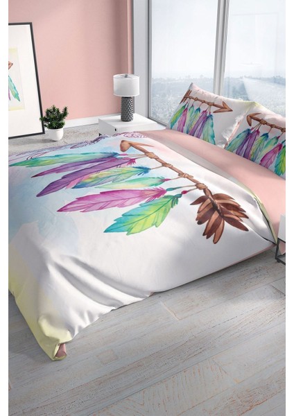 Sleep 3D Pamuk Saten Çift Kişilik Nevresim Takımı