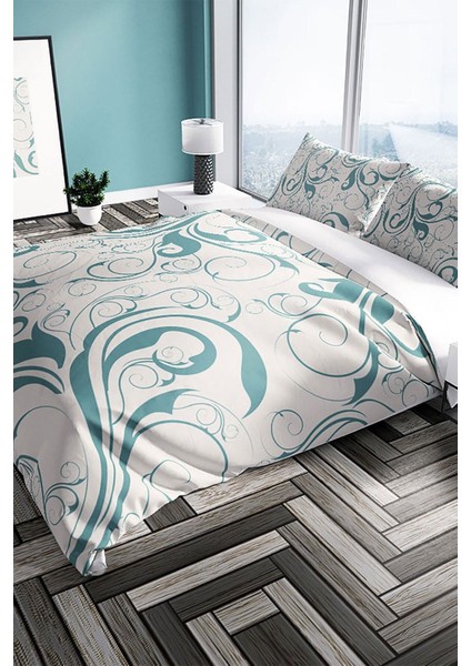 Twigs 3D Pamuk Saten Çift Kişilik Nevresim Seti Nevresim Takımı