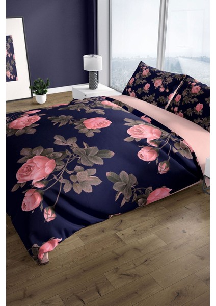 Noble 3D Pamuk Saten Çift Kişilik Nevresim Takımı