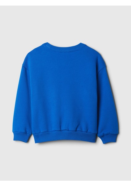 Erkek Bebek Mavi Gap Relaxed Logo Fleece Sweatshirt modelleri