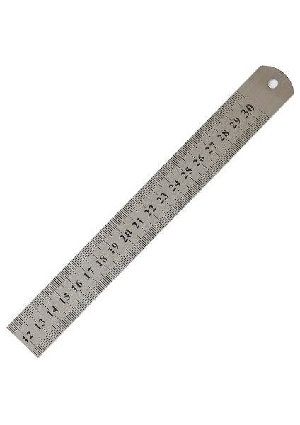 Çift Taraflı Çelik Cetvel 300 x 25 mm