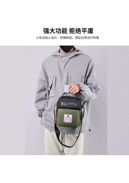 Yeni Erkek Basit Rahat Ve Dayanıklı Omuz Çantası Büyük Kapasiteli Çok Cepli Oxford Kumaş Crossbody Çanta (Yurt Dışından) indirimleri