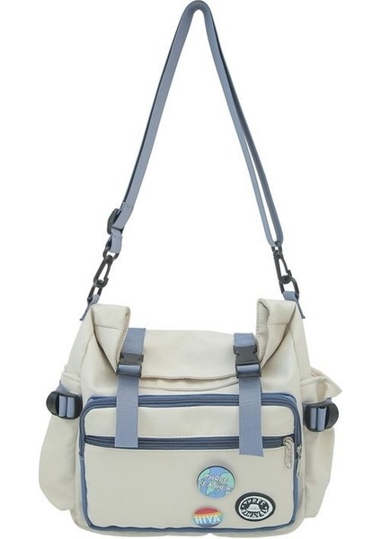 Basit Ve Çok Yönlü Moda Askılı Çanta, Üniversite Öğrencisi Omuz Çantası, Sokak Trendi Çapraz Çanta, Büyük Kapasiteli Rozet Aksesuarları (Yurt Dışından)