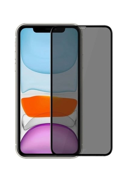 Apple iPhone 11 Tam Kaplayan Hayalet Ekran Koruyucu Cam iphone 11 Privacy