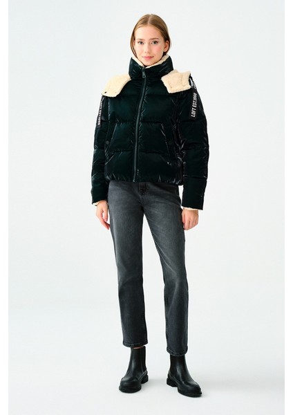 Yeşil Kadın Mont LF2037356 LF2037356004 fiyatları