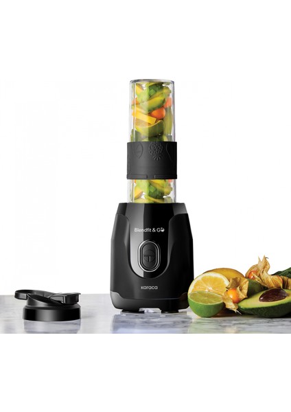 Blendfit ve Go Duo Çift Hazneli Personal Kişisel Smoothie Blender Black