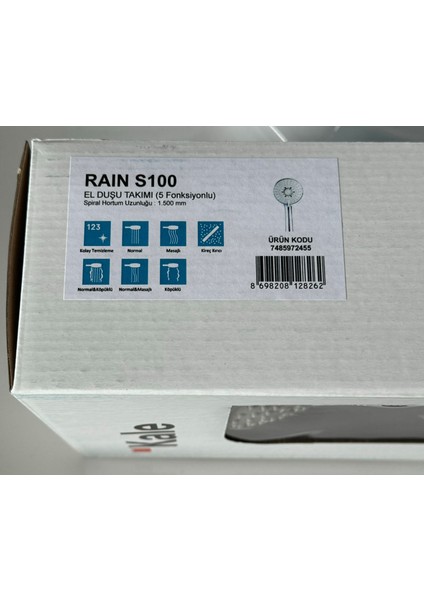 Kale Rain S100 El Duşu Takimi - 5 Fonksiyonlu