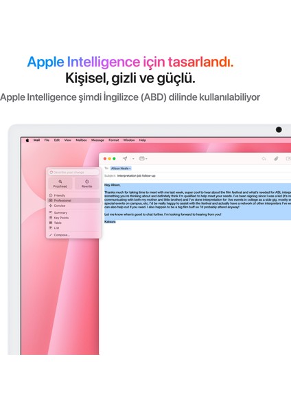 iMac M4 Çip 16GB 512GB SSD macOS 24" All In One Bilgisayar MWV53TU/A Pembe