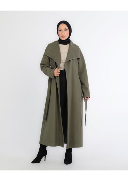 Mendil Yaka Kaşe Kaban & Haki fırsatları