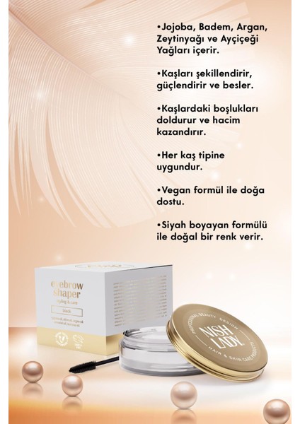 Kaş Şekillendirici Wax - Siyah 50 ml