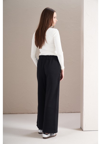 3 Iplik Şardonlu Eşofman Siyah