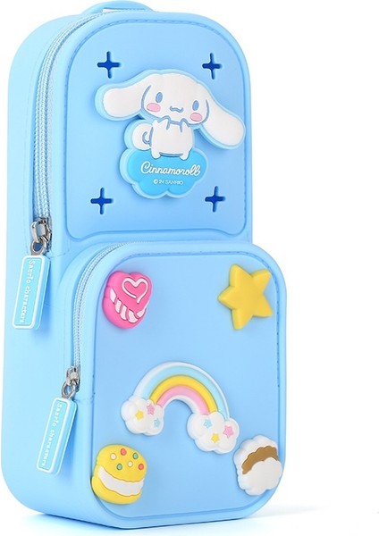 Ilkokul Öğrencileri Için Kanvas Kalem Çantası, Büyük Kapasiteli, Yüksek Değerli Kırtasiye Kutusu Sanrio Kurome Hakiki Kalem Kutusu (Yurt Dışından)