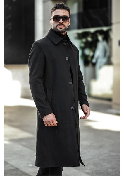 Erkek Dar Kesim Uzun Kaşe Kaban fiyatları