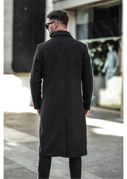 Erkek Dar Kesim Uzun Kaşe Kaban modelleri