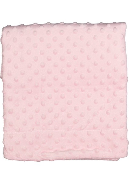 Kız Bebek Pembe Polarlı Nohut Battaniye 80X90