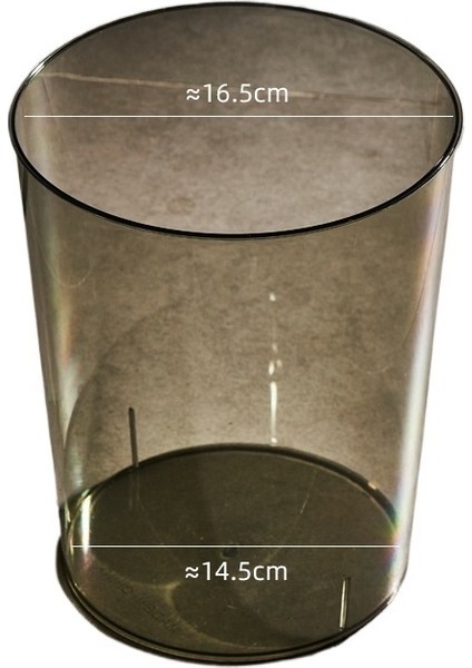 Ev Ev Şeffaf Yatak Odası Kağıt Sepeti Çöp Kutusu (Yurt Dışından)