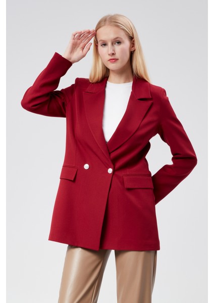 Oversize Dokuma Blazer Ceket