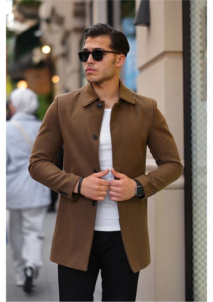 Dar Kesim Uzun Kaşe Kaban Kışlık Kullanım İçin Yandan Cepli Tasarım fiyatları