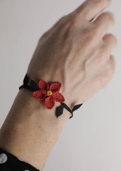 Iğne Oyası Bileklik Tek Çiçek fiyatları