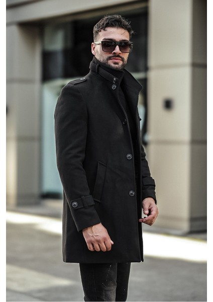 Erkek Dar Kesim Uzun Kaşe Kaban fiyatları