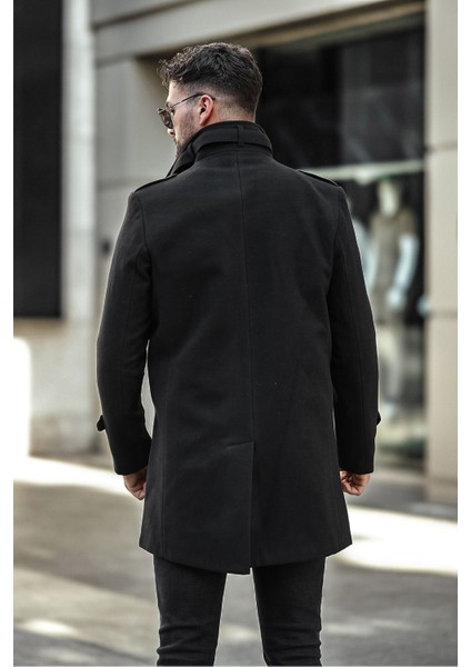 Erkek Dar Kesim Uzun Kaşe Kaban fırsatları