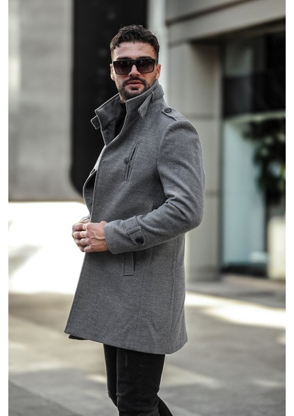 Uzun Kaşe Kaban Erkekler İçin Dar Kesim Şık ve Rahat Kışlık Model fiyatları